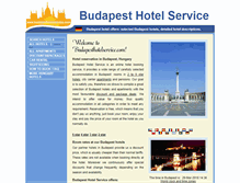 Tablet Screenshot of budapesthotelservice.com